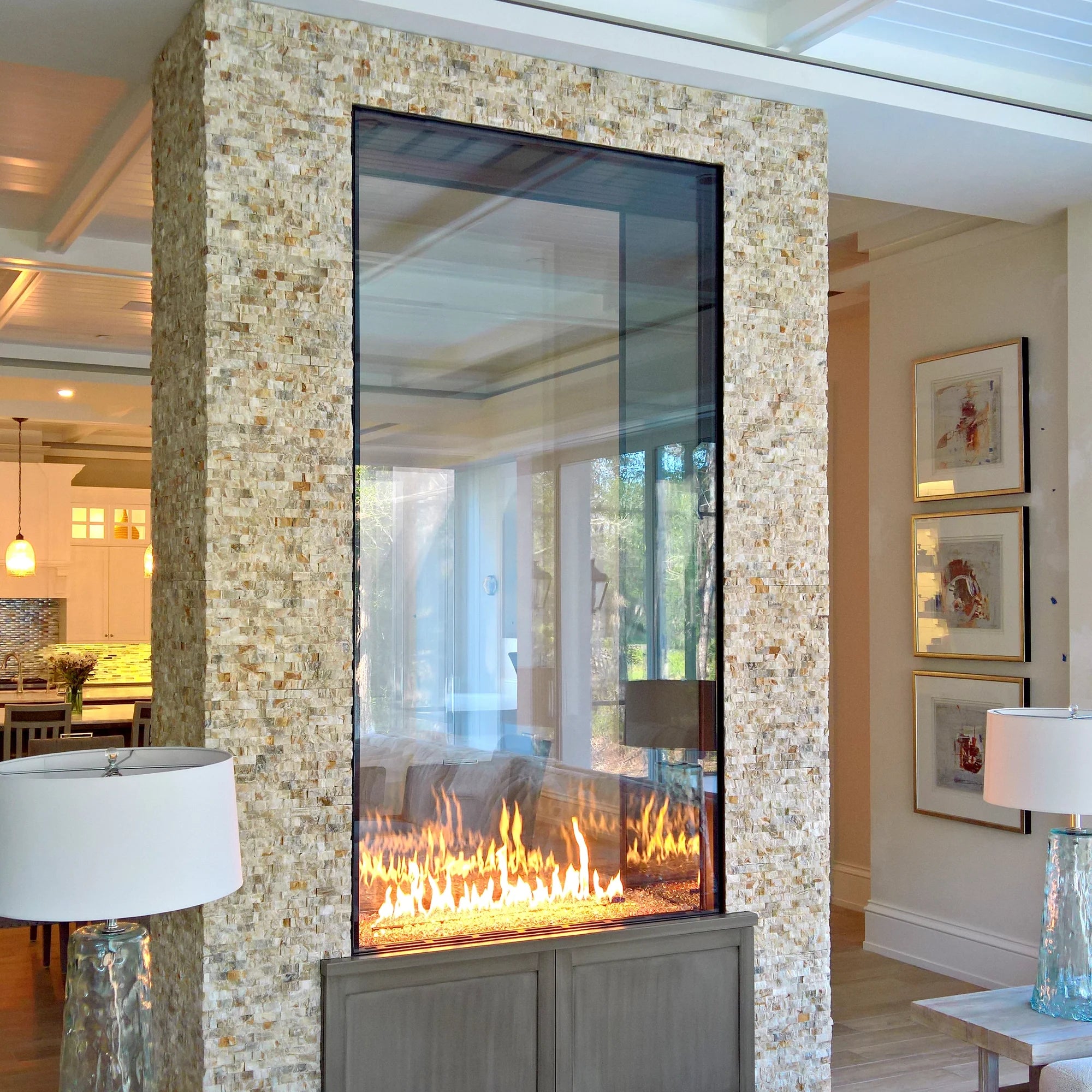 Foyer au gaz double face Enlight de Stellar