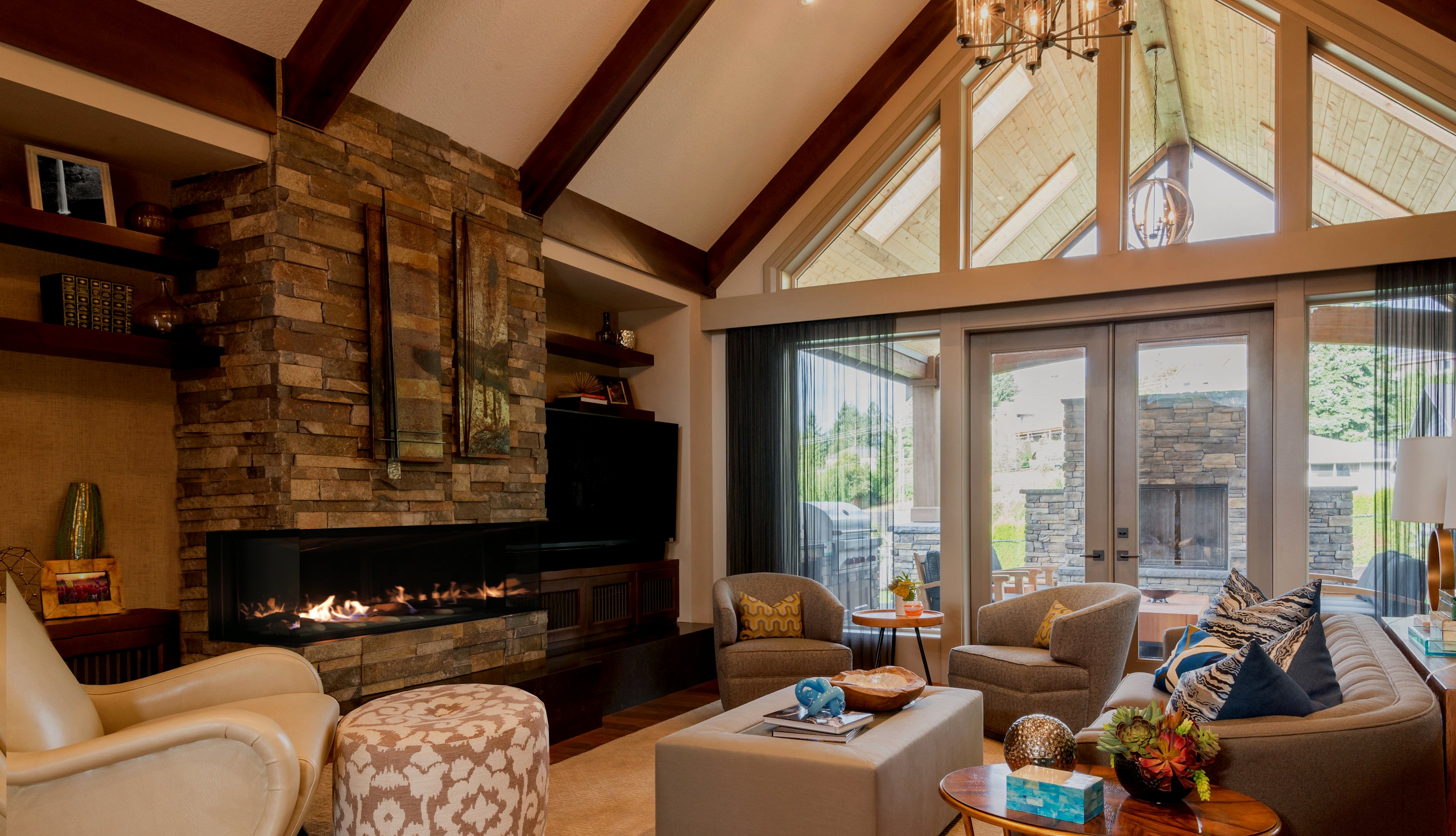 Foyer au gaz 3 faces Galaxy de Savannah