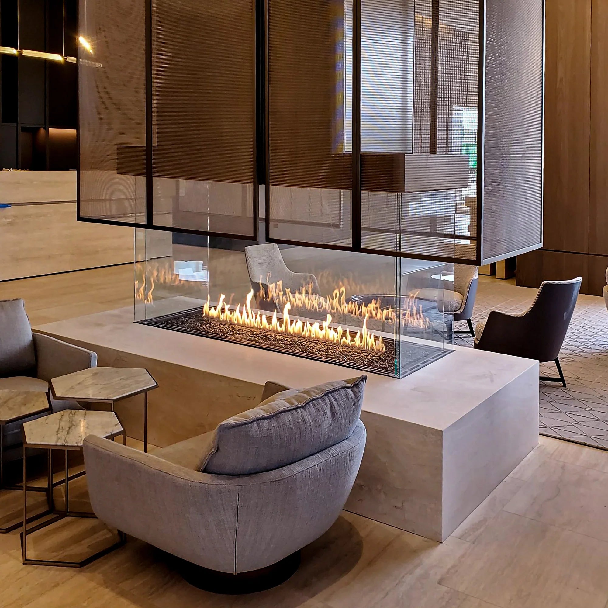 Foyer au gaz 4 faces Enlight de Stellar