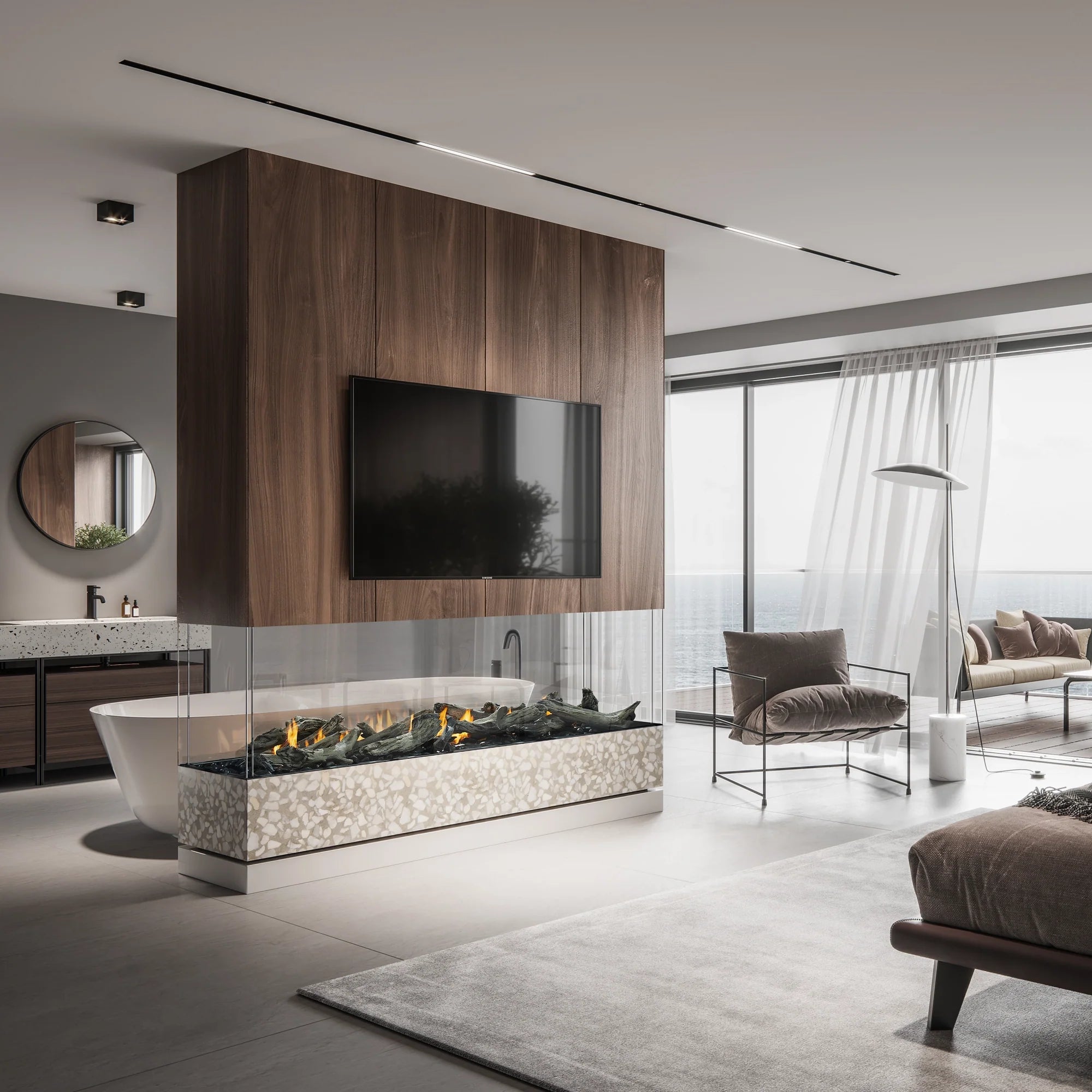 Foyer au gaz 4 faces Enlight de Stellar