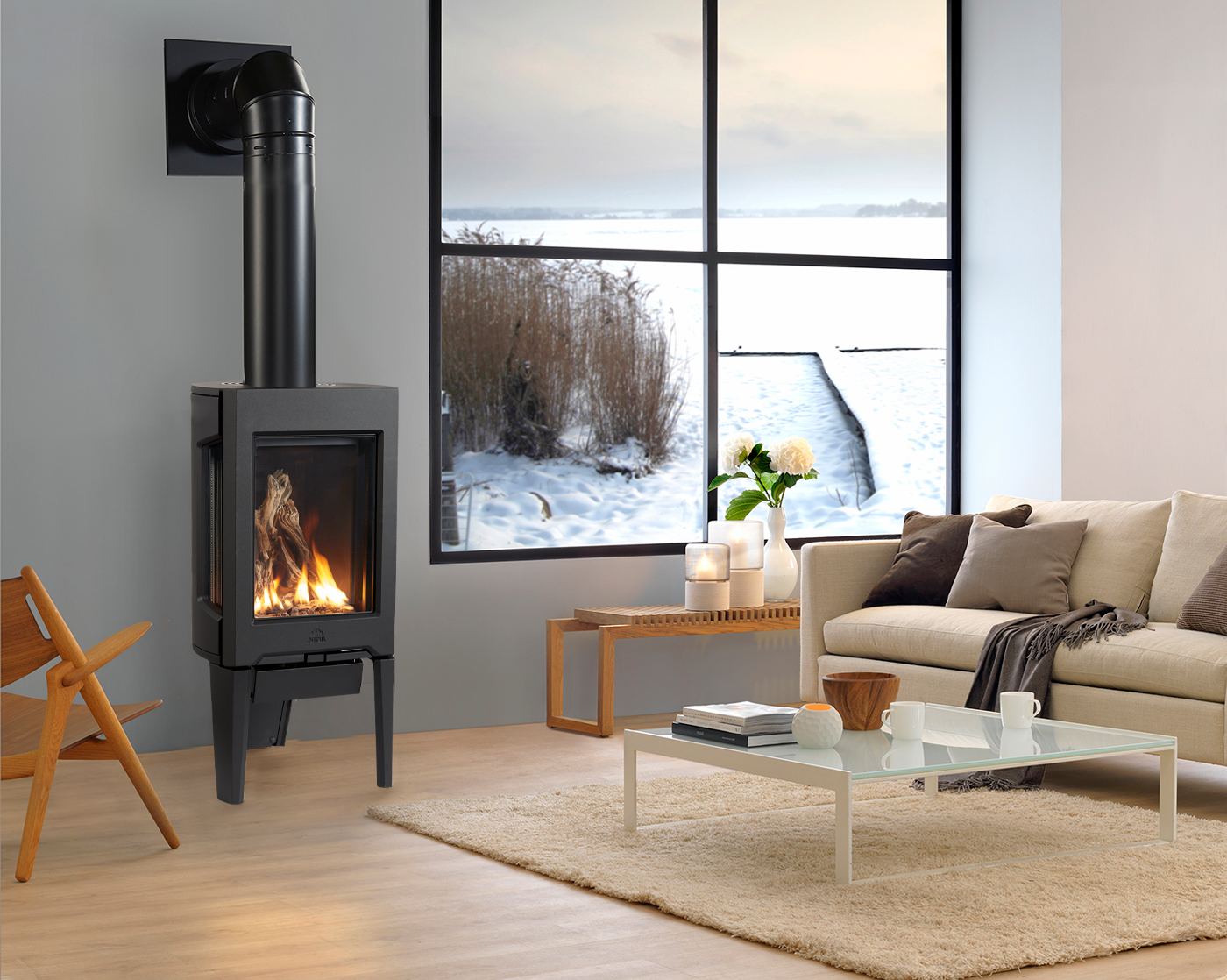 Poêle au gaz GF160 DV IPI de Jotul