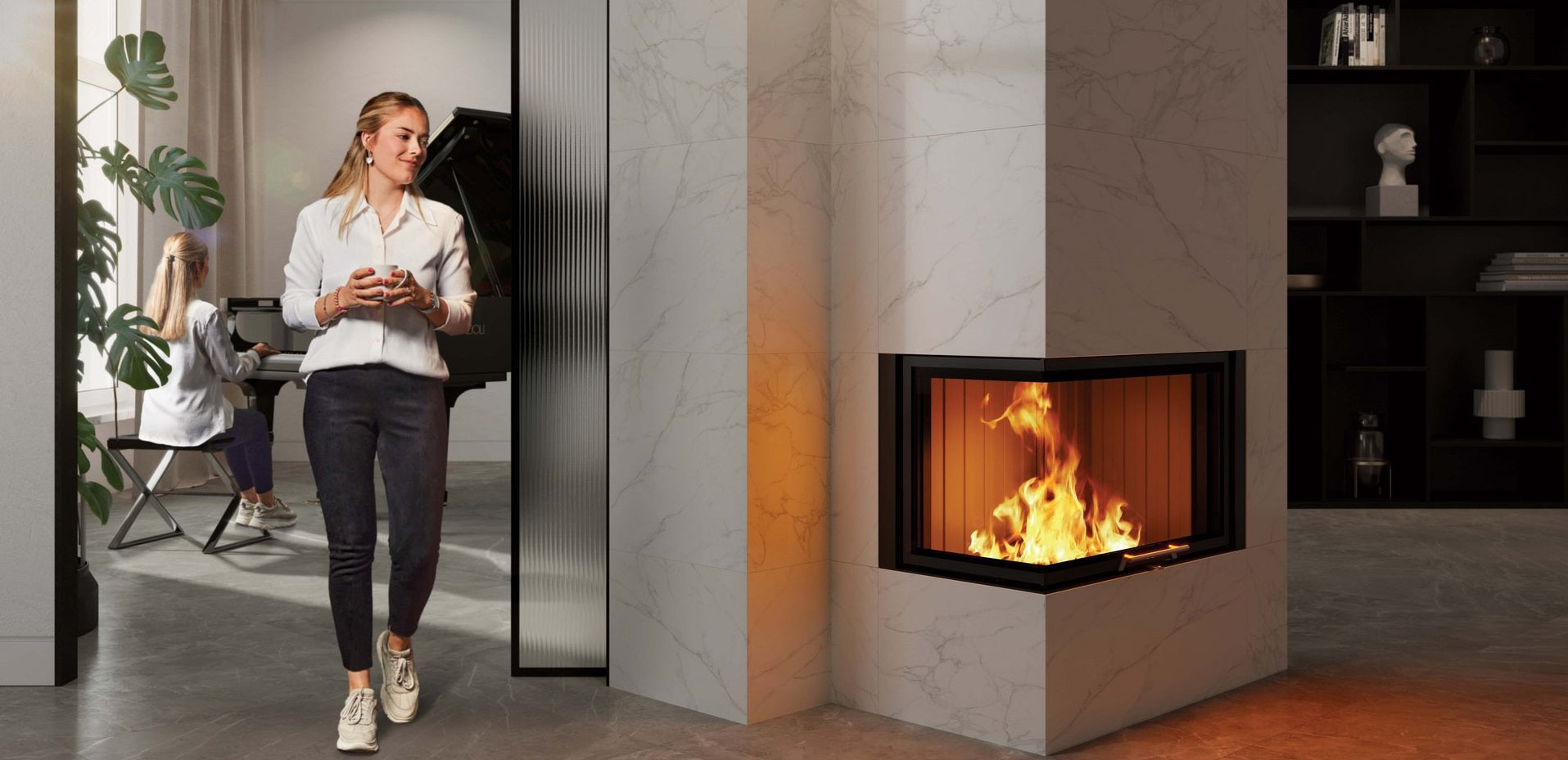 Foyer à bois Varia 2L/2R-80h de Spartherm