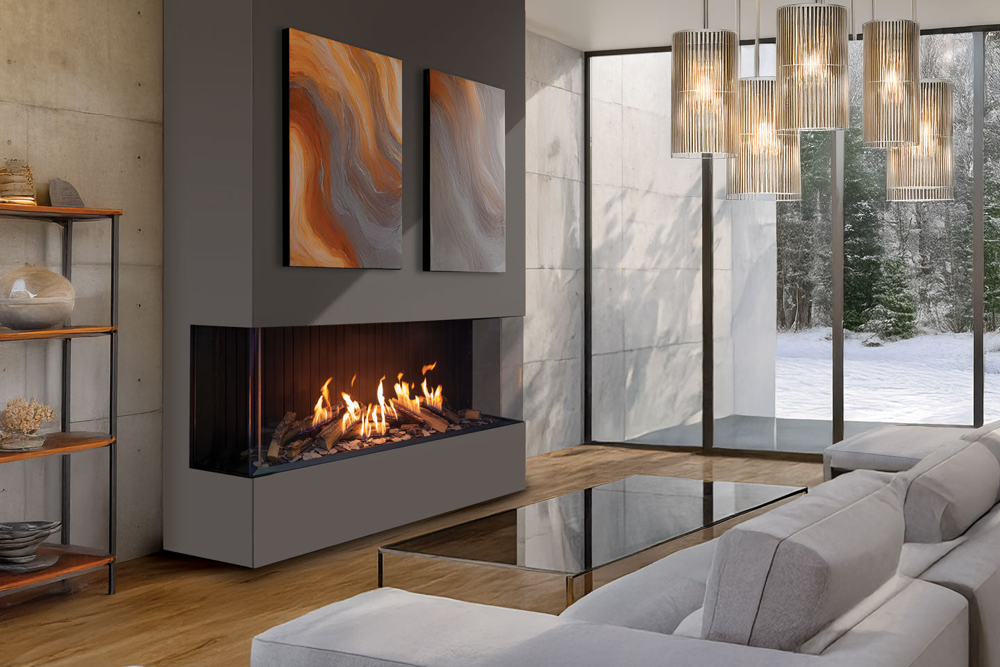 Foyer au gaz U70 Tall ULTRA de Urbana