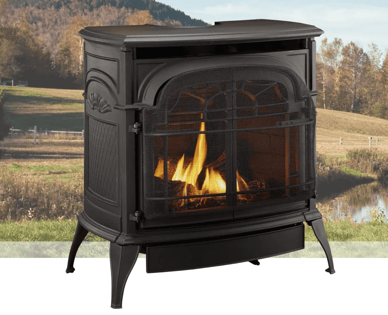 Poêle à gaz à évacuation directe Stardance de Vermont Castings