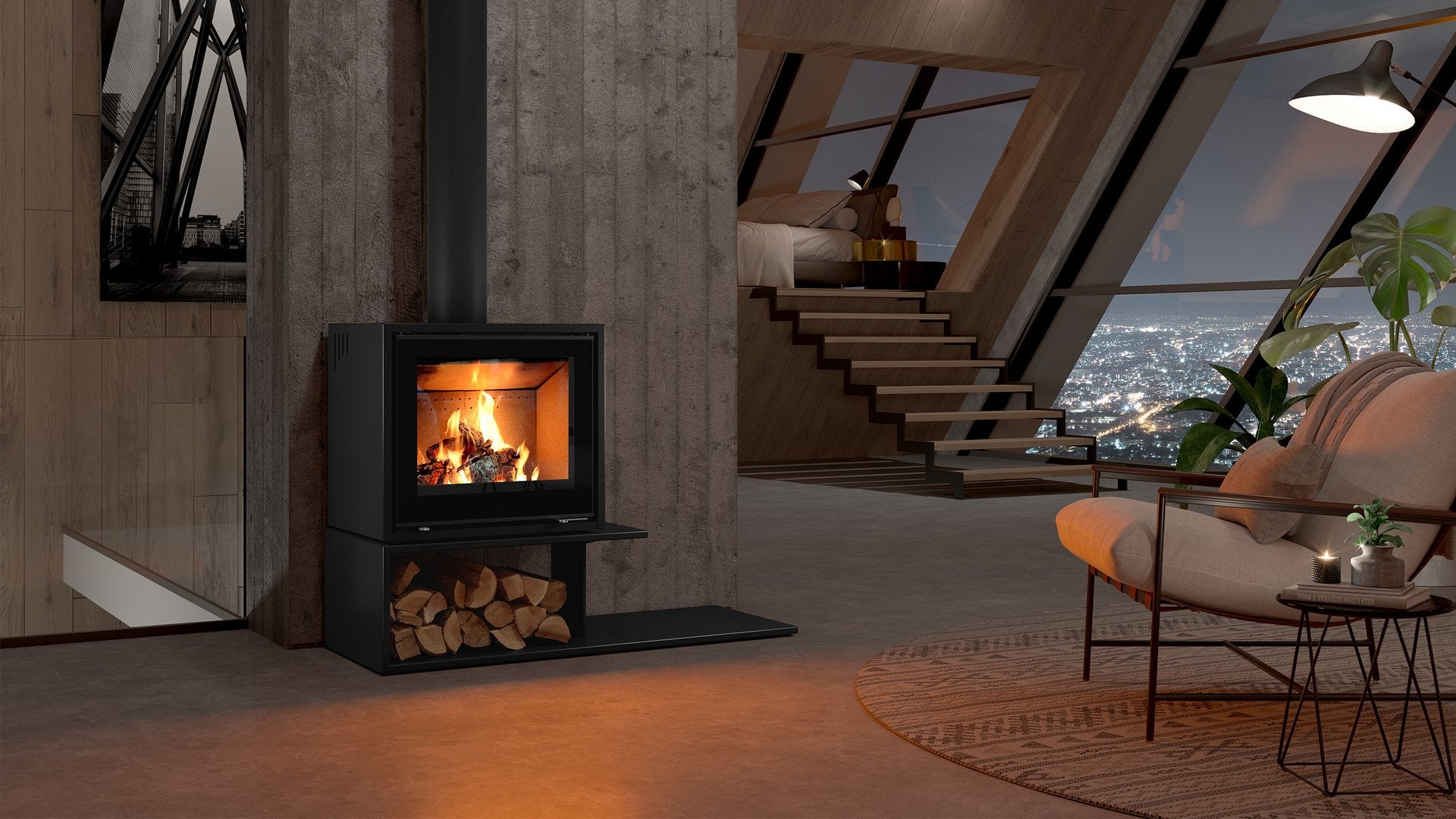 Poêle à bois Modulaire 600-MO de Spartherm