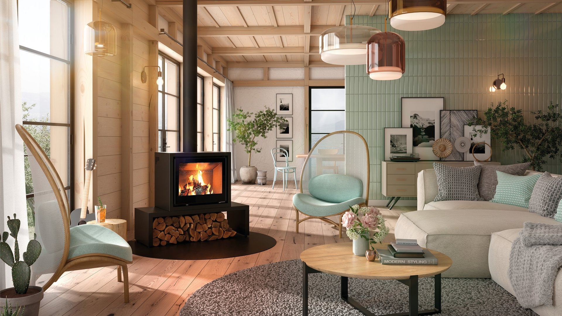 Poêle à bois Modulaire 700-MO de Spartherm