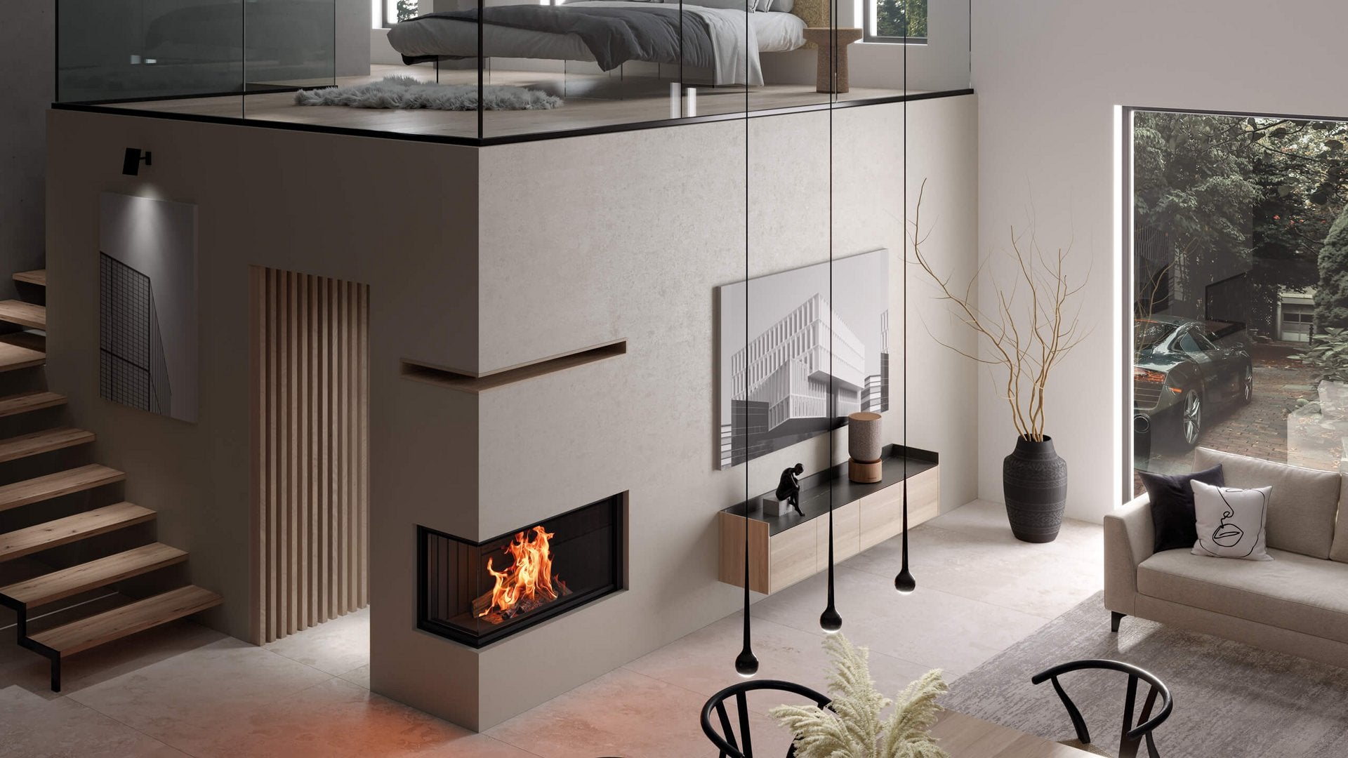 Foyer à bois Varia 2L/2R-100h de Spartherm