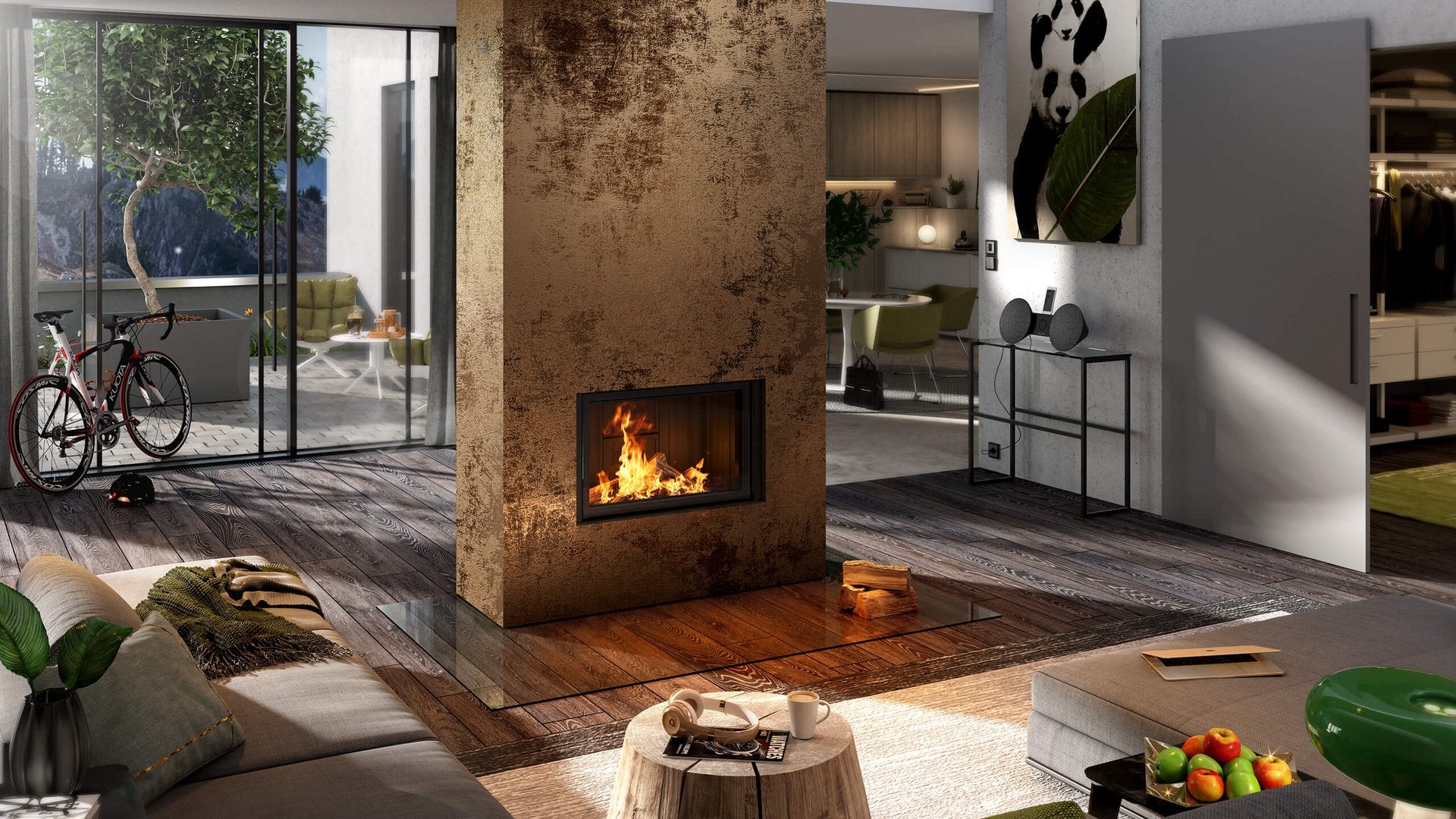 Foyer à bois Varia M-80h de Spartherm