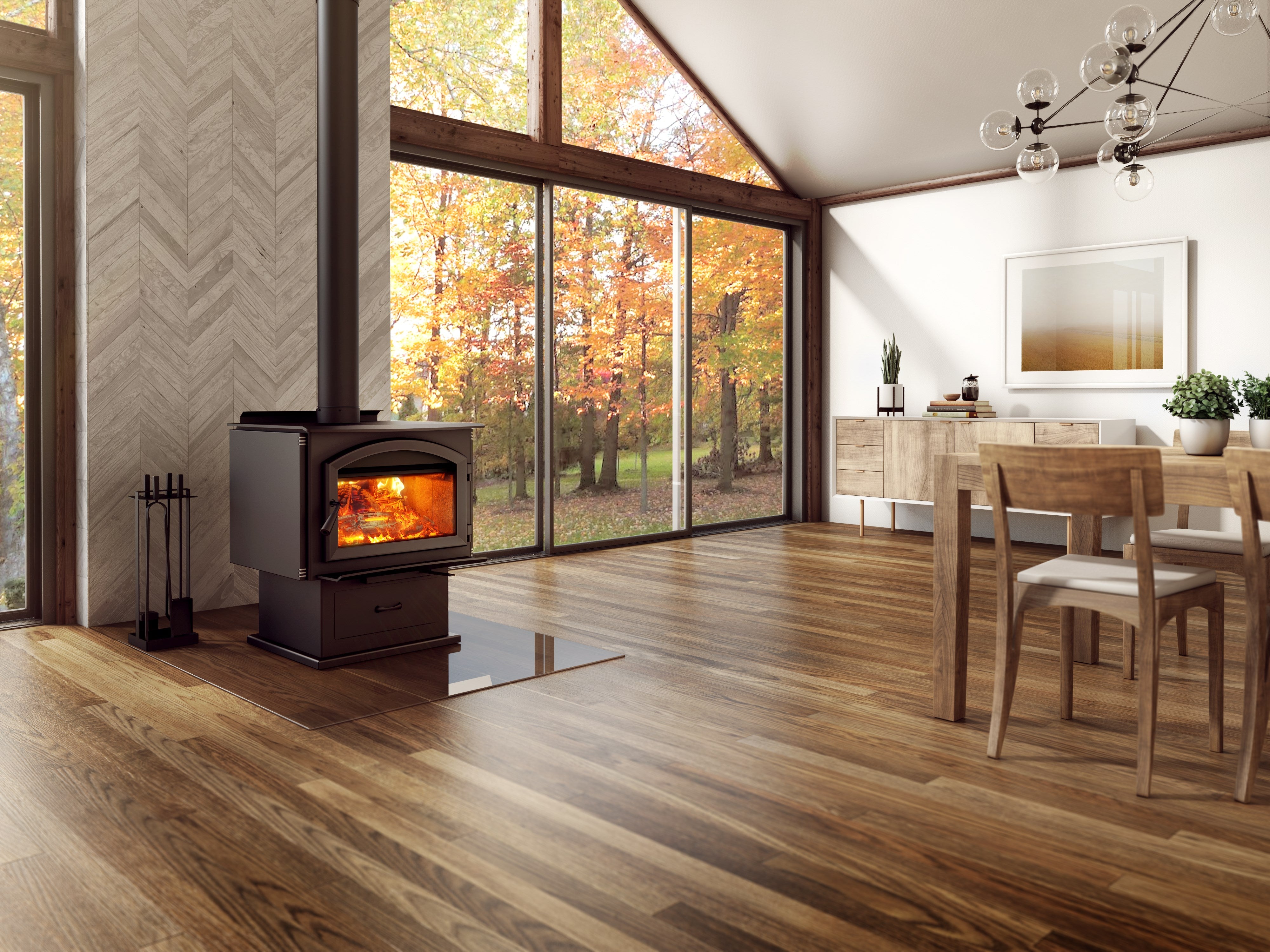 Poêle à bois Solution 3.5 avec ventilateur de Enerzone